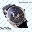 Реплика часов Breguet Tradition 7097BB Stainless steel Top-tier Копия один в один Blue/Gray Dial Blue Leather Strap