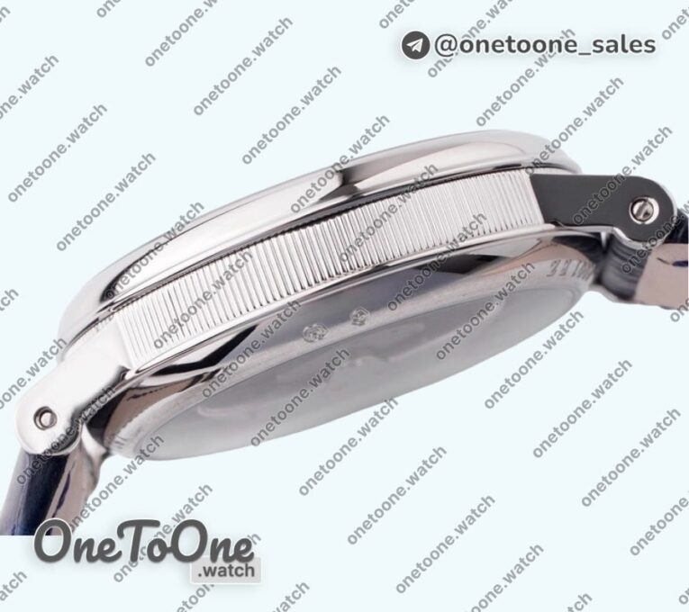 Реплика часов Breguet Tradition 7097BB Stainless steel Top-tier Копия один в один Blue/Gray Dial Blue Leather Strap