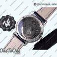 Реплика часов Breguet Tradition 7097BB Stainless steel Top-tier Копия один в один Blue/Gray Dial Blue Leather Strap