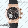 Реплика часов Vacheron Constantin Overseas Chrono Ref.5500V Rose gold Case Black&White Dials Rubber Strap