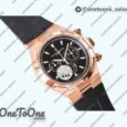Реплика часов Vacheron Constantin Overseas Chrono Ref.5500V Rose gold Case Black&White Dials Rubber Strap