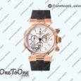 Реплика часов Vacheron Constantin Overseas Chrono Ref.5500V Rose gold Case Black&White Dials Rubber Strap