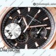 Реплика часов Vacheron Constantin Overseas Chrono Ref.5500V Rose gold Case Black&White Dials Rubber Strap