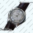Реплика часов Vacheron Constantin Fiftysix Stainless steel 40mm Top-tier Копия один в один Blue&Silver Dials Black Leather Strap
