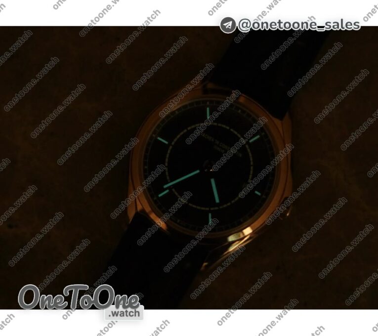 Реплика часов Vacheron Constantin Fiftysix Rose gold 40mm Top-tier Копия один в один Brown Dial Brown Leather Strap
