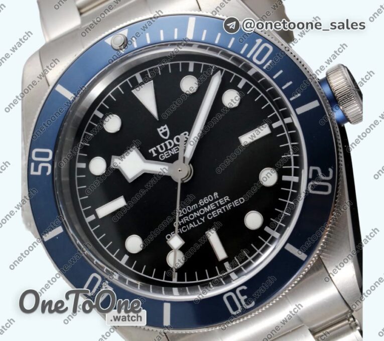 Реплика часов Tudor Heritage 2016 Black Bay Shield Top-tier Копия один в один Blue Bezel Bracelet V5