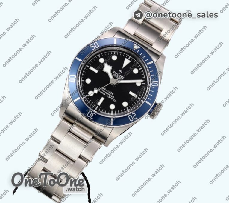 Реплика часов Tudor Heritage 2016 Black Bay Shield Top-tier Копия один в один Blue Bezel Bracelet V5