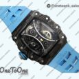 Реплика часов Richard Mille 53-01 Real Tourbillon Pablo Mac Donough Top-tier Копия один в один Blue Rubber Strap V2 J