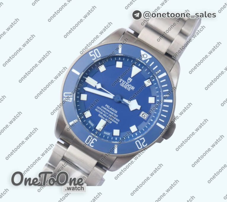 Реплика часов Tudor Pelagos Titanium Case Black&Blue Dials Bracelet V5 Asia 2824