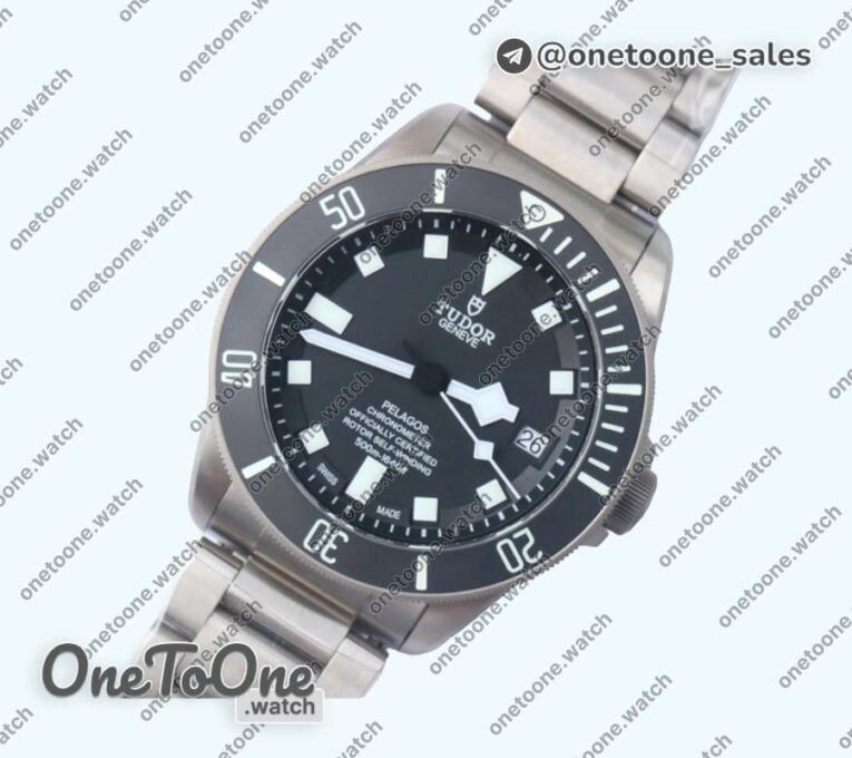 Реплика часов Tudor Pelagos Titanium Case Black&Blue Dials Bracelet V5 Asia 2824
