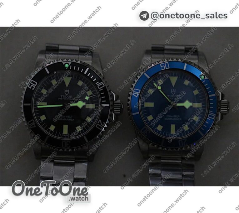 Реплика часов Tudor Tudor Vintage SUB 76100 Stainless steel/Stainless steel Blue&Black Dials Bracelet Asia 2836