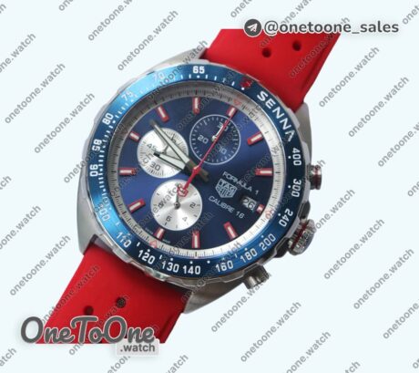 Реплика часов Tag Heuer Tag F1 Chrono Calibre 16 Stainless steel Black&Grey&Blue Dials Rubber Quartz