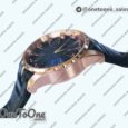 Реплика часов Roger Dubuis Excalibur Knights of the Round Table II Rose gold Top-tier Копия один в один Black Dial Black Leather Strap MIYOTA 9015