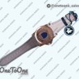 Реплика часов Roger Dubuis Excalibur Knights of the Round Table II Rose gold Top-tier Копия один в один Black Dial Black Leather Strap MIYOTA 9015