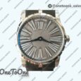 Реплика часов Roger Dubuis Excalibur 42mm Dbex0050 Stainless steel Top-tier Копия один в один Gray Dial Gray Leather Strap RDF (Micro Rotor)
