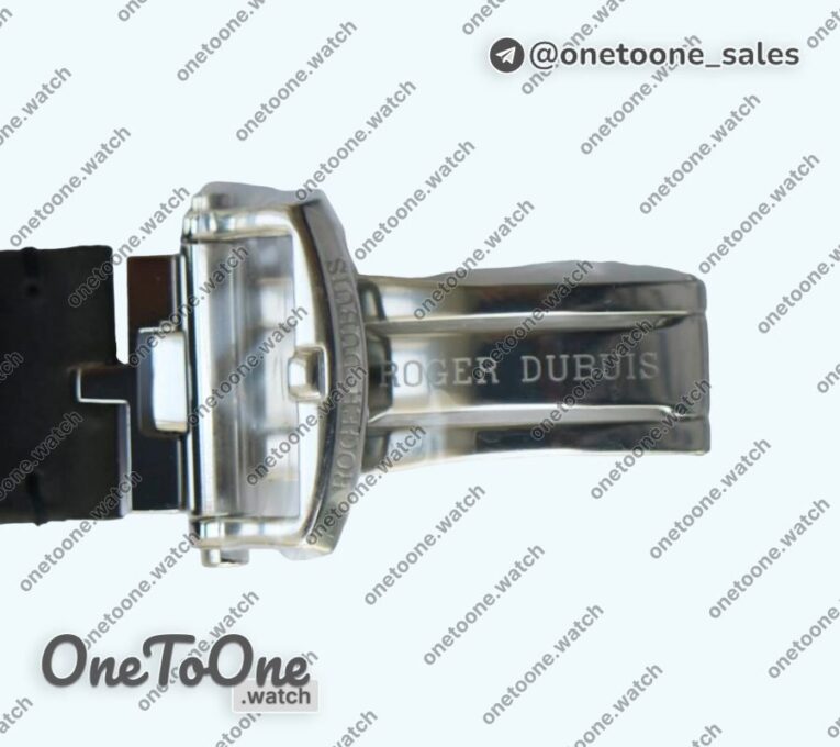 Реплика часов Roger Dubuis Excalibur 42mm Dbex0050 Stainless steel Top-tier Копия один в один Gray Dial Gray Leather Strap RDF (Micro Rotor)