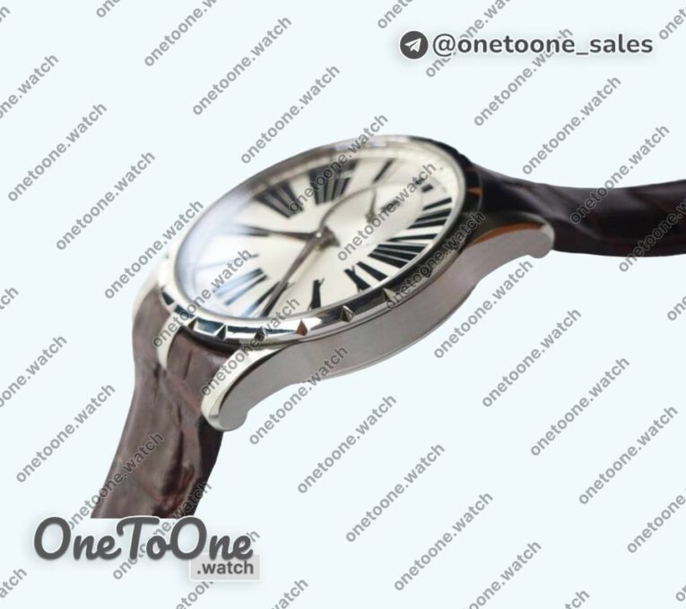 Реплика часов Roger Dubuis Excalibur 42mm Dbex0536 Stainless steel RDF Top-tier Копия один в один Silver&Blue Dials Leather Strap RDF