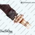 Реплика часов Roger Dubuis Excalibur Rddbex0393 Rose gold Top-tier Копия один в один Skeleton Dial Leather Strap Tourbillon