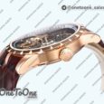 Реплика часов Roger Dubuis Excalibur Rddbex0393 Rose gold Top-tier Копия один в один Skeleton Dial Leather Strap Tourbillon