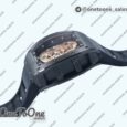 Реплика часов Richard Mille 052 Skull Black Ceramic Top-tier Копия один в один Rose gold Skeleton Dial Black Rubber Strap NH05A