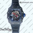 Реплика часов Richard Mille 035-01 PSG FC Case Black Dial Rubber V2 MY8215 Mod