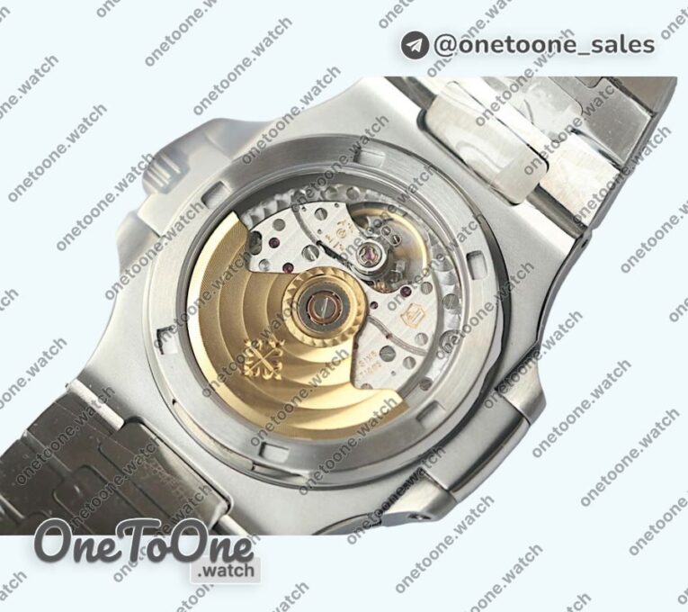 Реплика часов Patek Philippe Nautilus Jumbo 5711 Stainless steel/Stainless steel Blue&White&Black MY9015 Mod