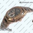 Реплика часов Patek Philippe Nautilis 5980 Chrono Rose gold Brown Dial Leather
