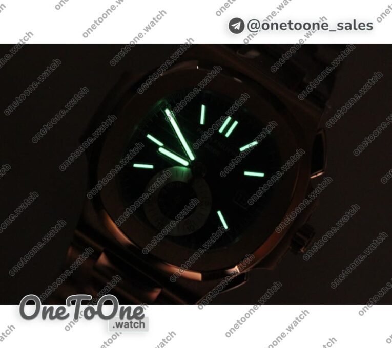 Реплика часов Patek Philippe Nautilis 5980 Chrono Rose gold Brown Dial Leather