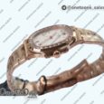 Реплика часов Patek Philippe Nautilus 5711 Rose gold Top-tier Копия один в один Brown&White Dial Diamonds Markers and Bezel Rose gold Bracelet 324CS V3