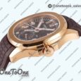 Реплика часов Patek Philippe Aquanaut 5164R Rose gold Top-tier Копия один в один Brown Dial Rubber Strap