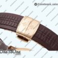 Реплика часов Patek Philippe Aquanaut 5164R Rose gold Top-tier Копия один в один Brown Dial Rubber Strap