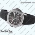 Реплика часов Patek Philippe Aquanaut 5164R Stainless steel Top-tier Копия один в один Black Dial Rubber Strap