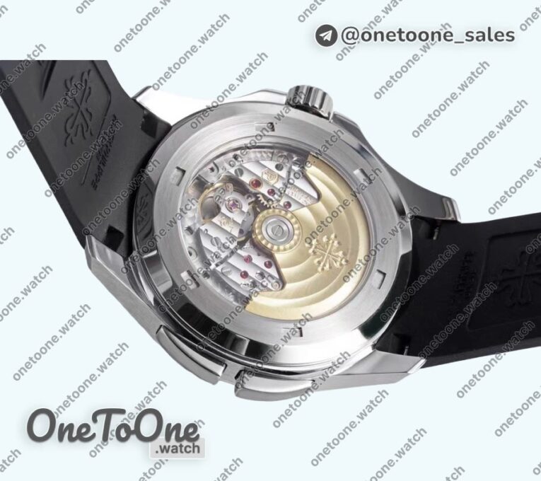 Реплика часов Patek Philippe Aquanaut 5164R Stainless steel Top-tier Копия один в один Black Dial Rubber Strap