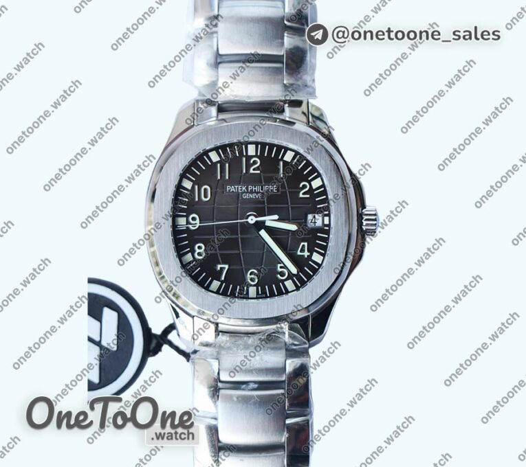 Реплика часов Patek Philippe Aquanaut 5167A Stainless steel Top-tier Копия один в один Black Dial Bracelet 324CS