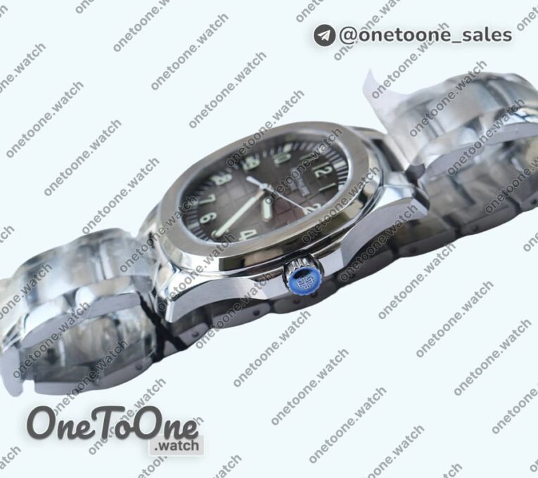 Реплика часов Patek Philippe Aquanaut 5167A Stainless steel Top-tier Копия один в один Black Dial Bracelet 324CS