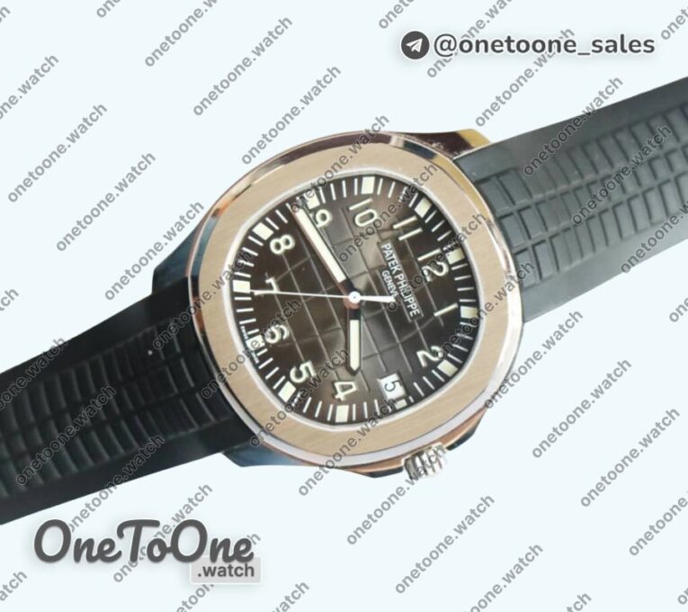 Реплика часов Patek Philippe Aquanaut 5167A Stainless steel Top-tier Копия один в один Black Dial Black Rubber Strap 324CS
