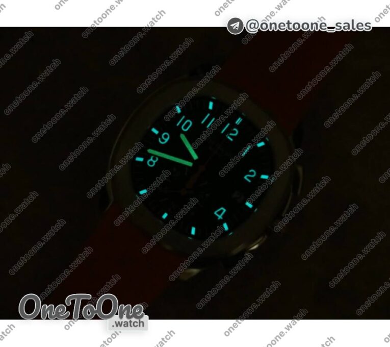 Реплика часов Patek Philippe Aquanaut Chronograph 5968A Top-tier Копия один в один Brown Dial on Orange Rubber Strap