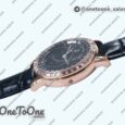 Реплика часов Patek Philippe Grand Complications 6102R Moon Rose gold Black Dial Black Leather Strap TWF