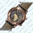 Реплика часов Patek Philippe Grand Complications 6102R Moon Rose gold Black Dial Black Leather Strap TWF