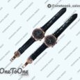 Реплика часов Patek Philippe Grand Complications 6102R Moon Rose gold Black Dial Black Leather Strap TWF