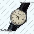 Реплика часов Patek Philippe Calatrava 5227 Stainless steel Top-tier Копия один в один Black&White Dial Black Leather Strap 324CS 3KF
