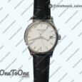 Реплика часов Patek Philippe Calatrava 5227 Stainless steel White&Black Leather Strap MY9015 Mod
