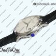 Реплика часов Patek Philippe Calatrava 5227 Stainless steel White&Black Leather Strap MY9015 Mod