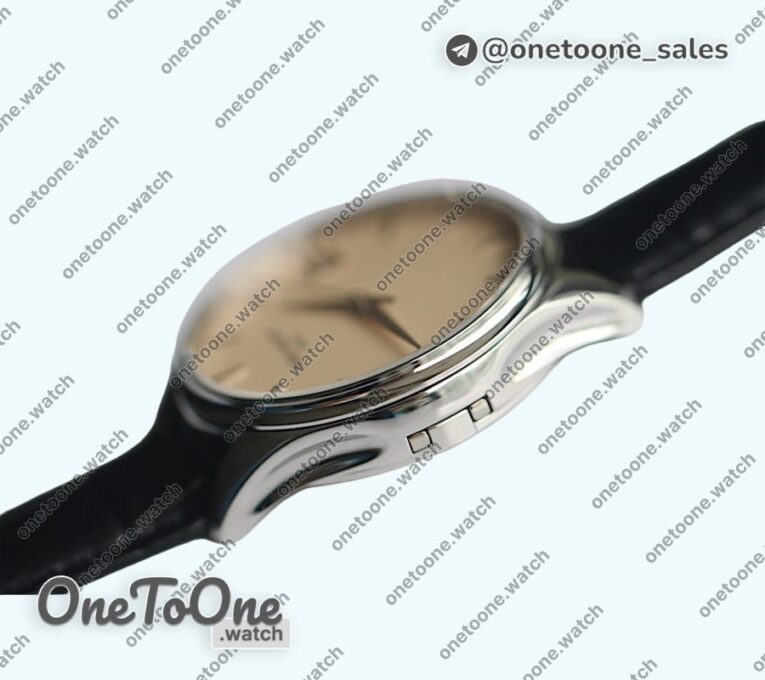 Реплика часов Patek Philippe Calatrava 5227 Stainless steel Cream White Leather Strap MY9015 Mod