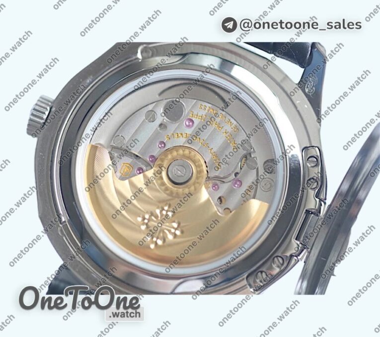 Реплика часов Patek Philippe Calatrava 5227 Stainless steel Cream White Leather Strap MY9015 Mod