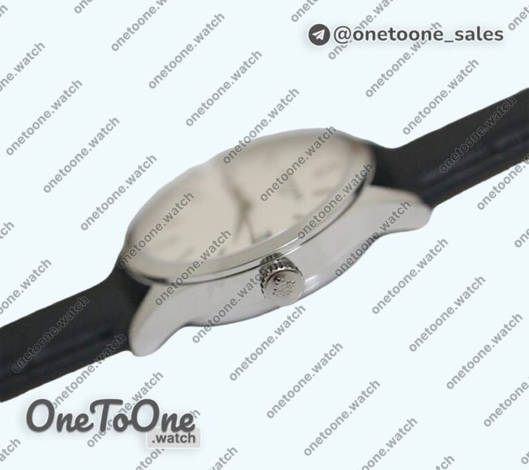Реплика часов Patek Philippe Calatrava 5296G Stainless steel White Dial Leather Strap Miyota 9015 Mod