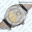 Реплика часов Patek Philippe Calatrava 5296G Stainless steel White Dial Leather Strap Miyota 9015 Mod