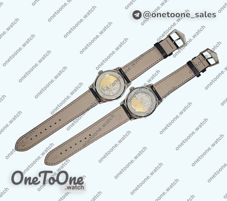 Реплика часов Patek Philippe Calatrava 5296G Stainless steel White Dial Leather Strap Miyota 9015 Mod