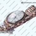 Реплика часов Longines Master Moonphase Chronograph Rose gold Top-tier Копия один в один White Dial Bracelet