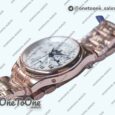 Реплика часов Longines Master Moonphase Chronograph Rose gold Top-tier Копия один в один White Dial Bracelet